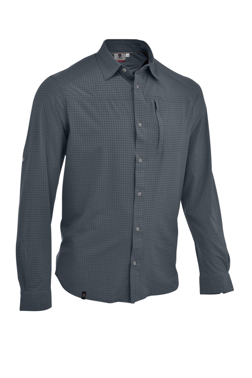 Herren Hemd Panama SP, dark grey