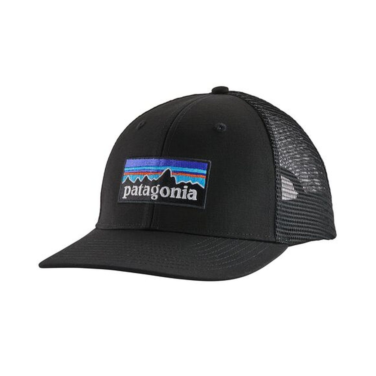 P-6 Logo Trucker Hat, black