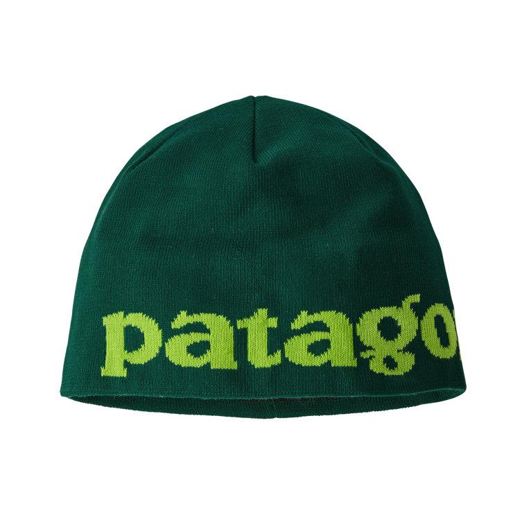 Beanie Hat, logo belwe: piki green