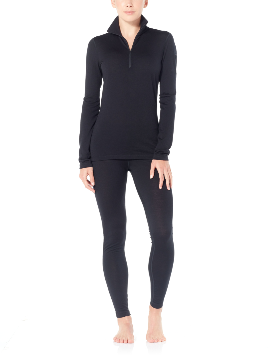 Wmns 200 Oasis LS Half Zip, black