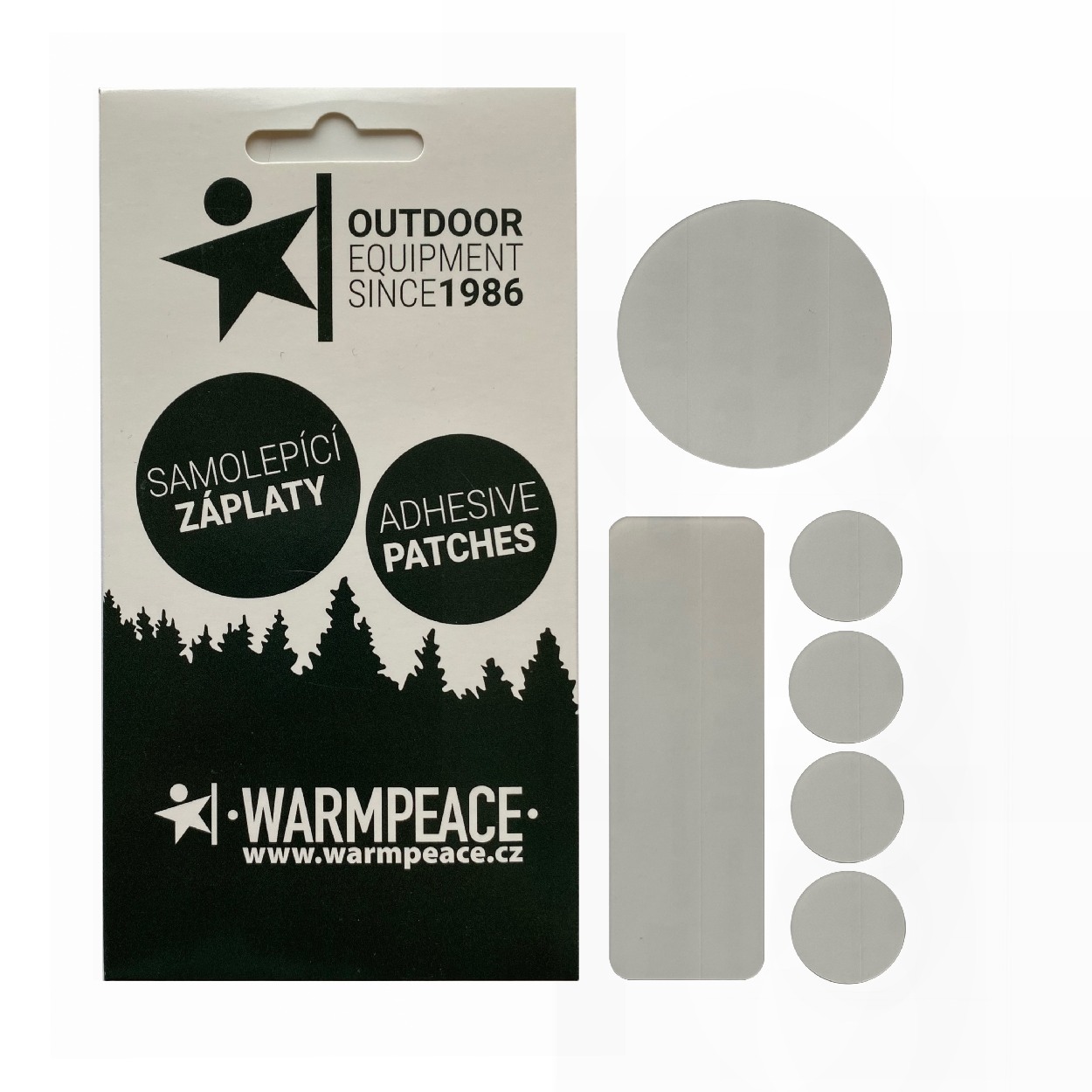 Patches Reparatur, transparent, selbstklebend