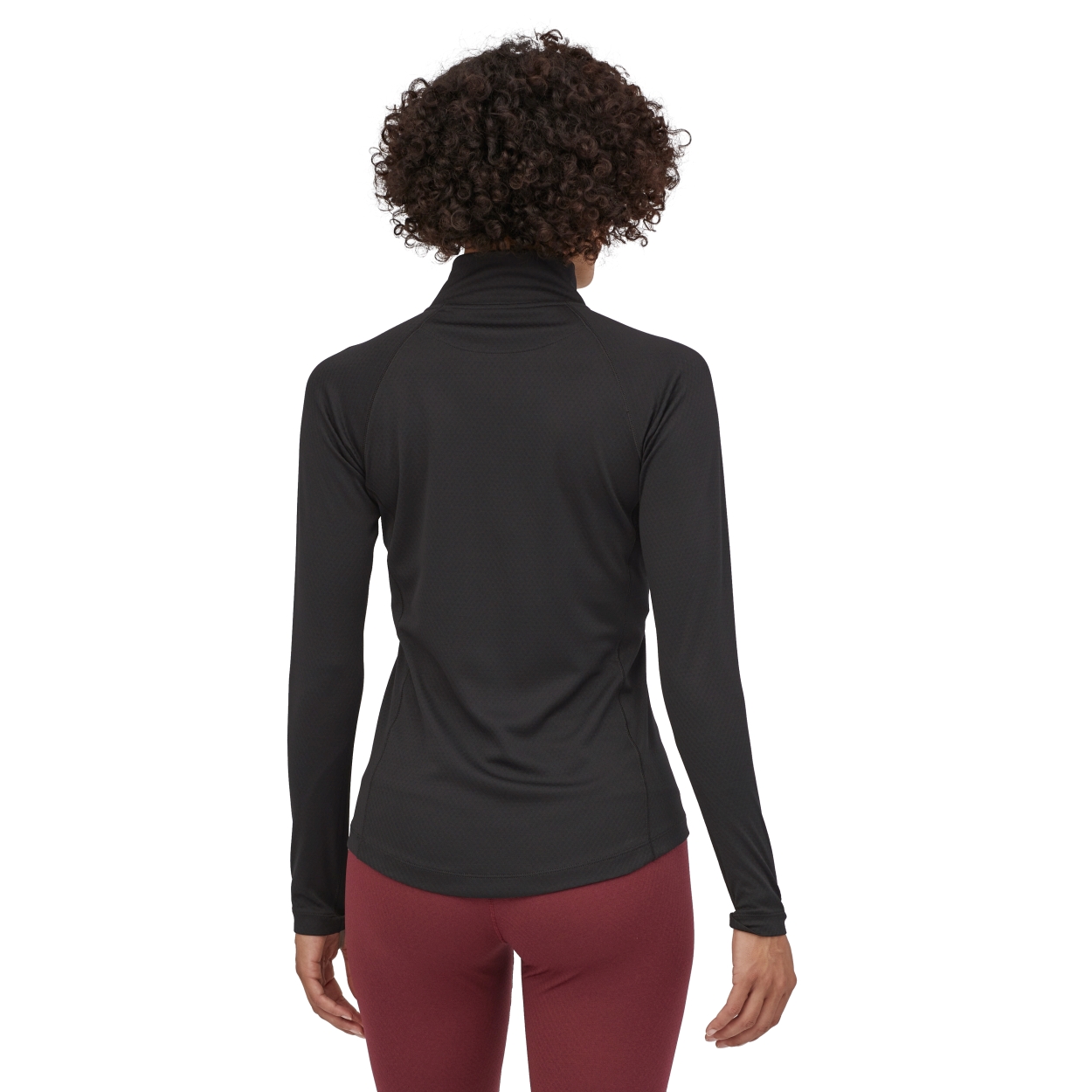 W's Cap MW Zip Neck, black