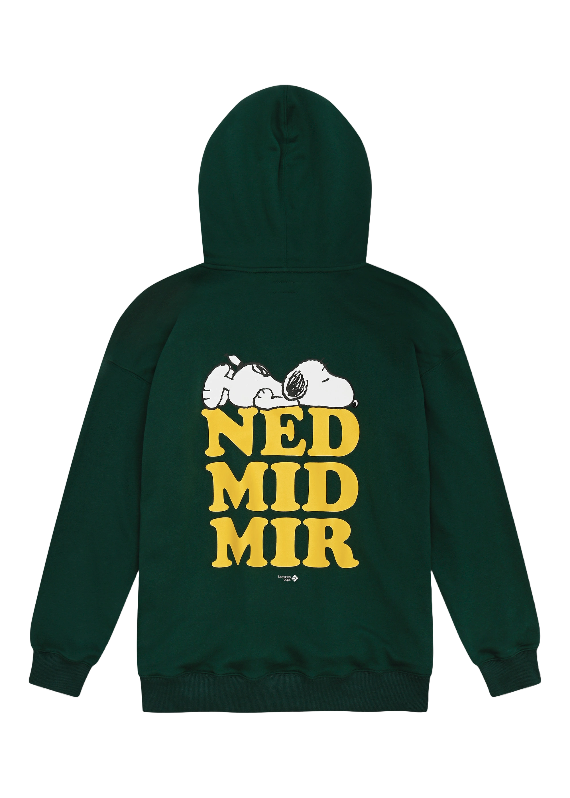 Hoodie "Peanuts: Ned mid mir", dunkelgrün