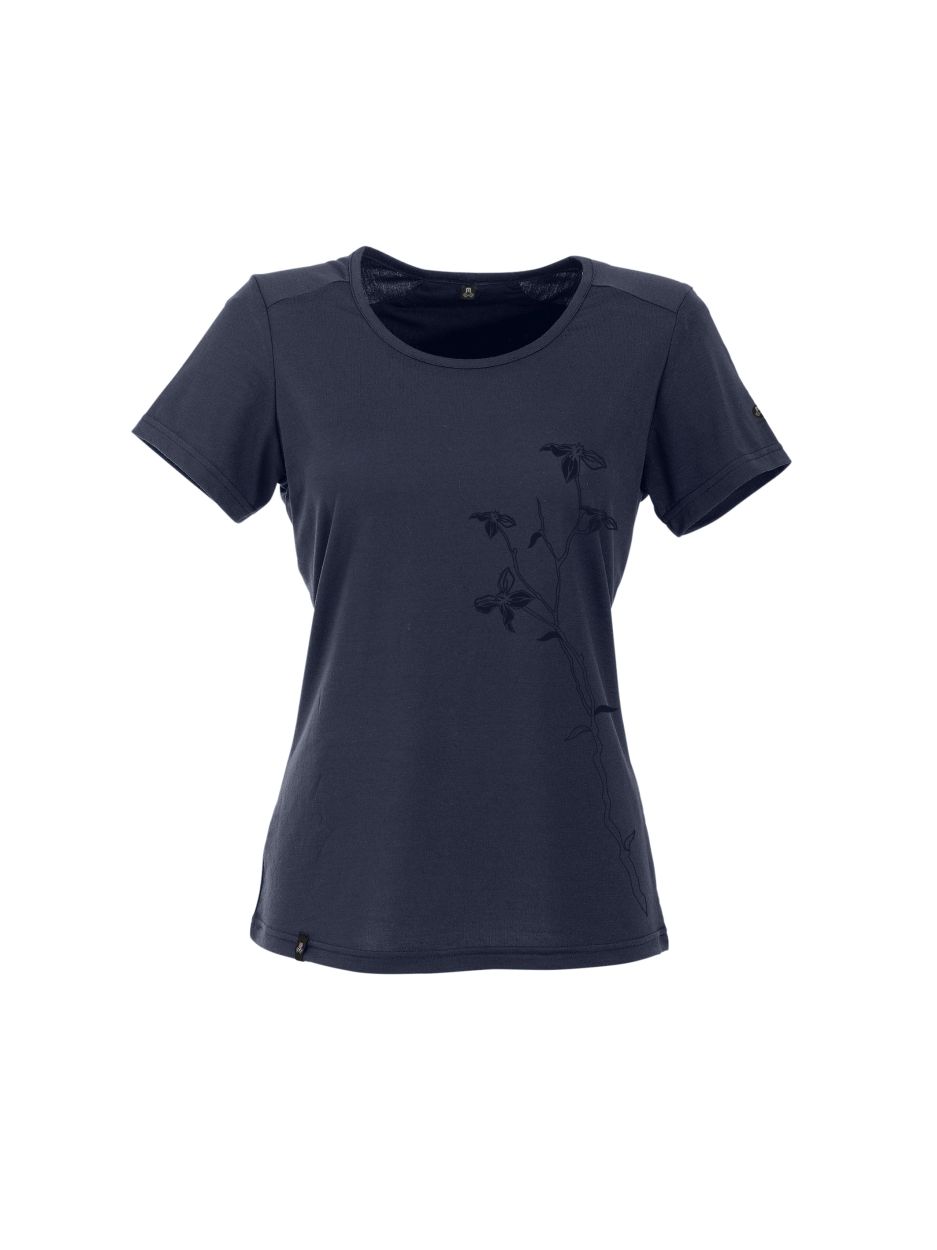 Damen T-Shirt Bony II uni Fresh, dark blue