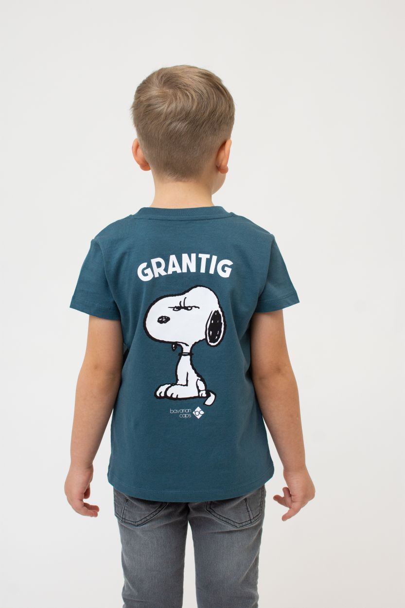 T-Shirt "Grantler Klub: Snoopy", blaugrau