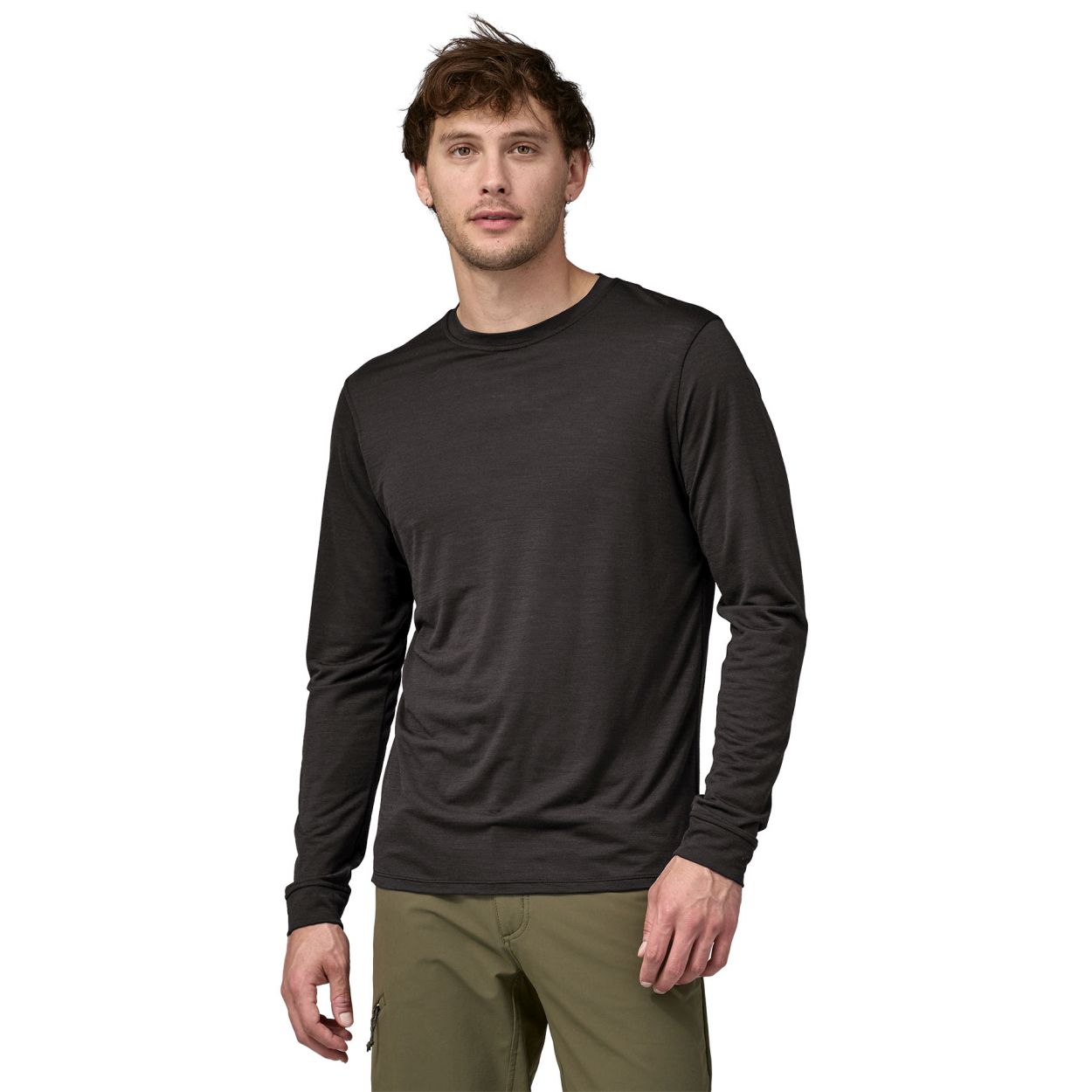 M´s L/S Cap Cool Merino Shirt, black