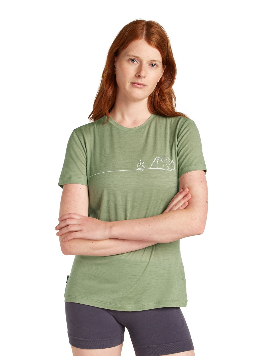 Women Merino 150 Tech Lite SS Tee Single Line C