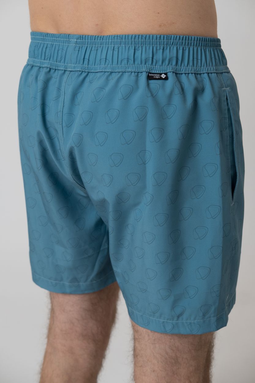 Badehose "Pumuckl surft", graublau