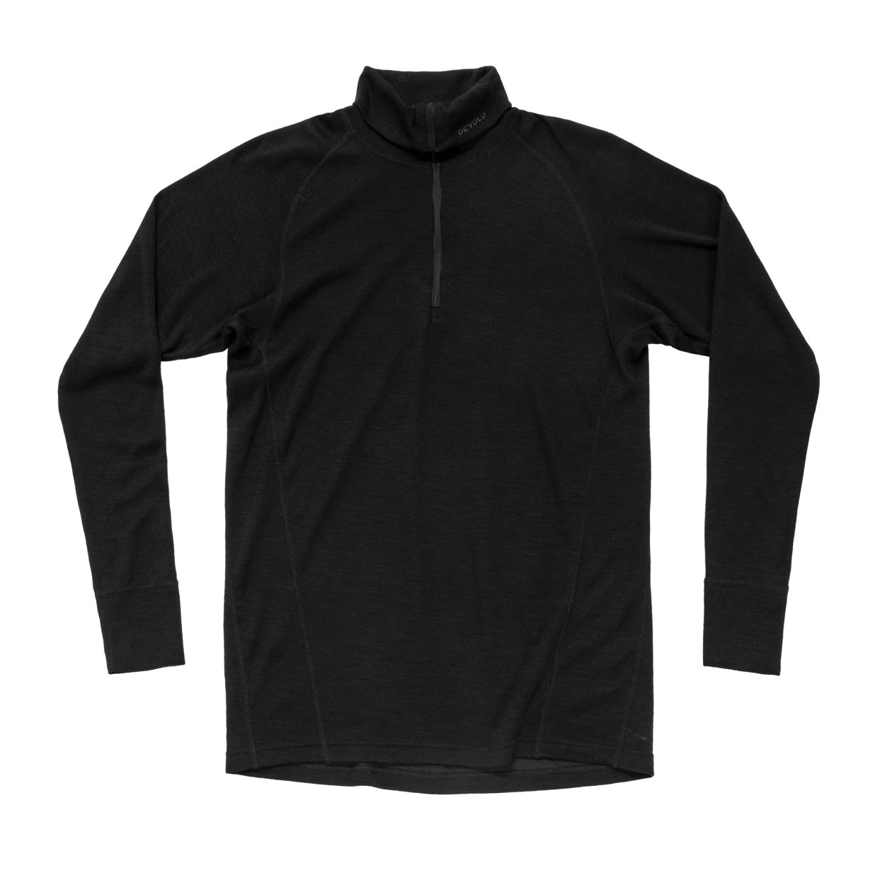 Duo Active Merino 205 Z.Neck Man, black