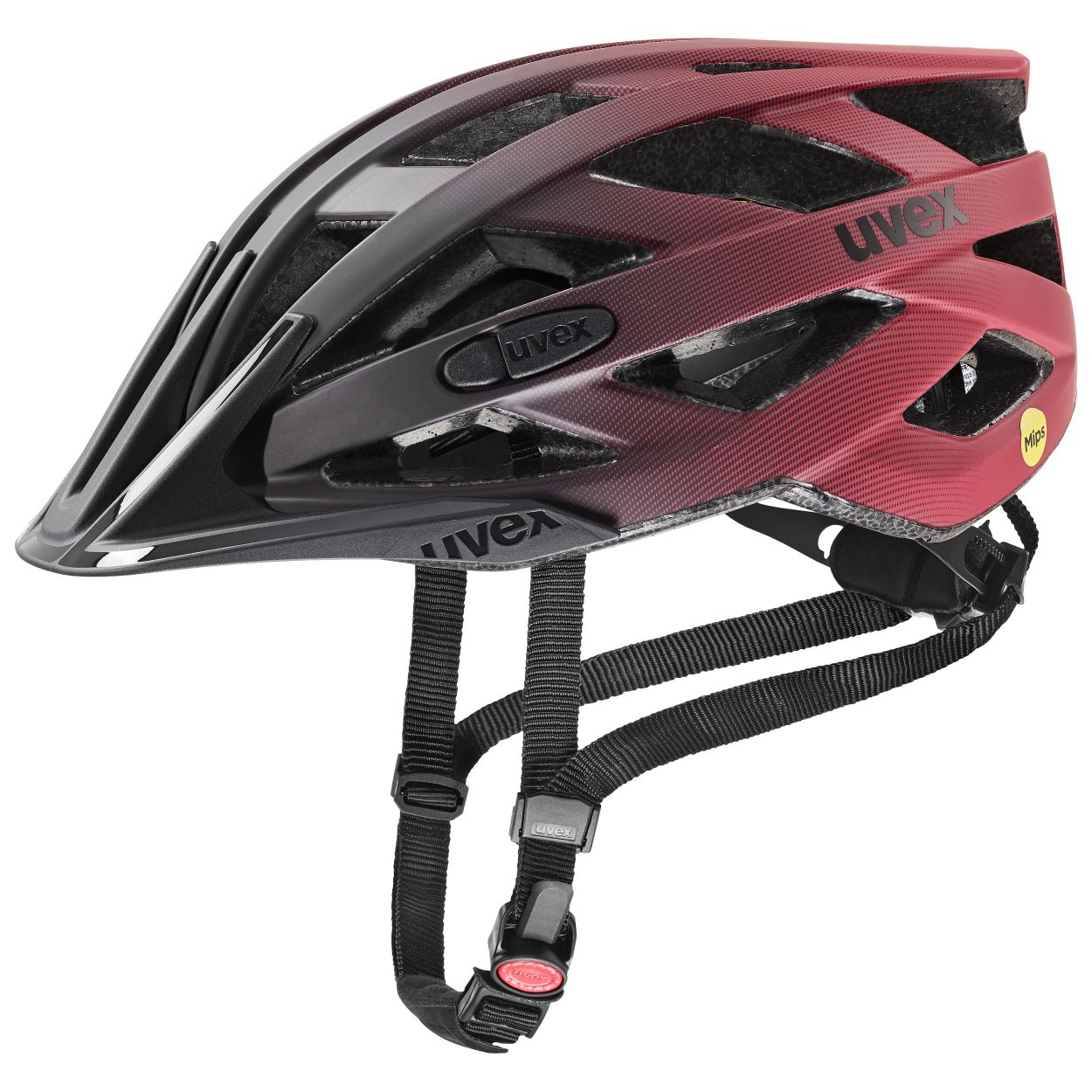  uvex i-vo cc MIPS, black-red matt, 52-57