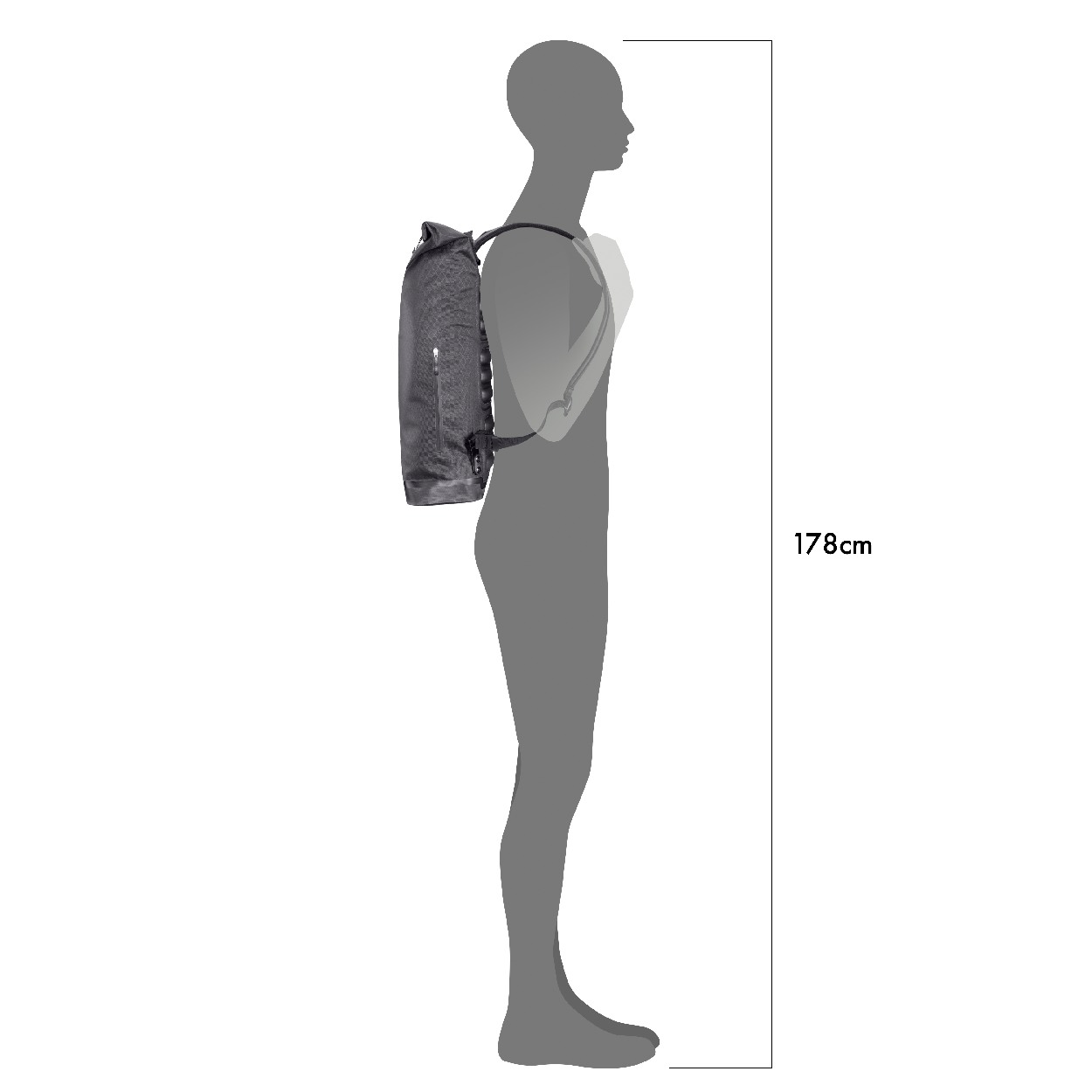 Daypack Metrosphere, black embossed