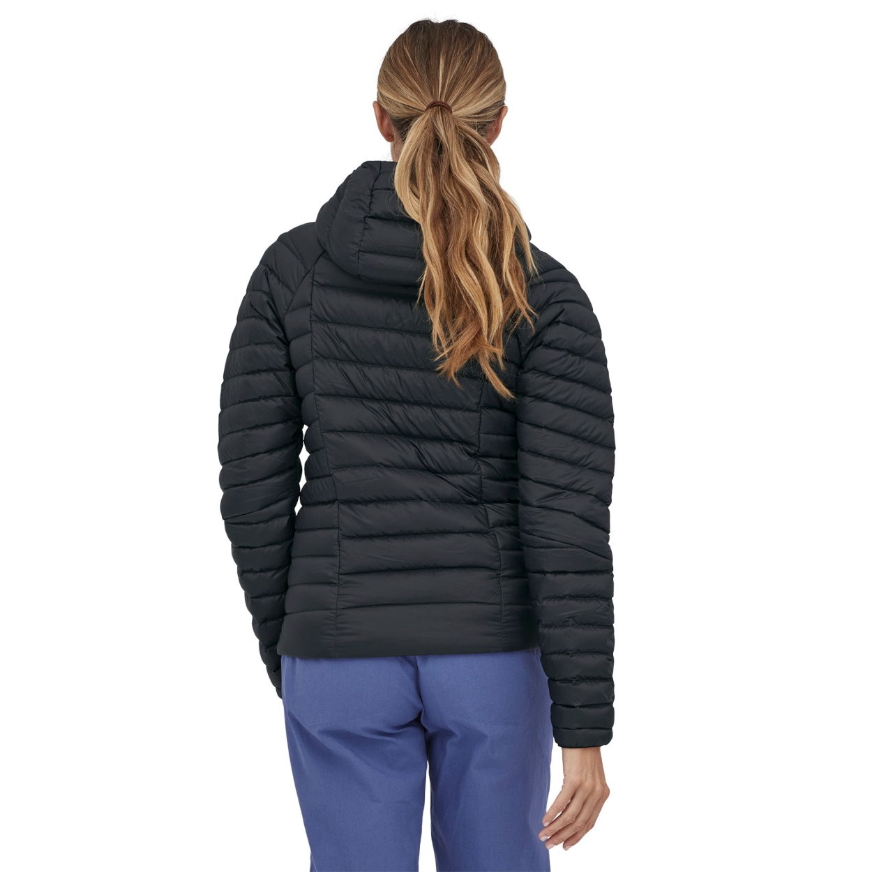 W's Down Sweater Hoody, black