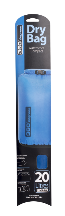 360° Degrees Dry Bag, 20L, Blue