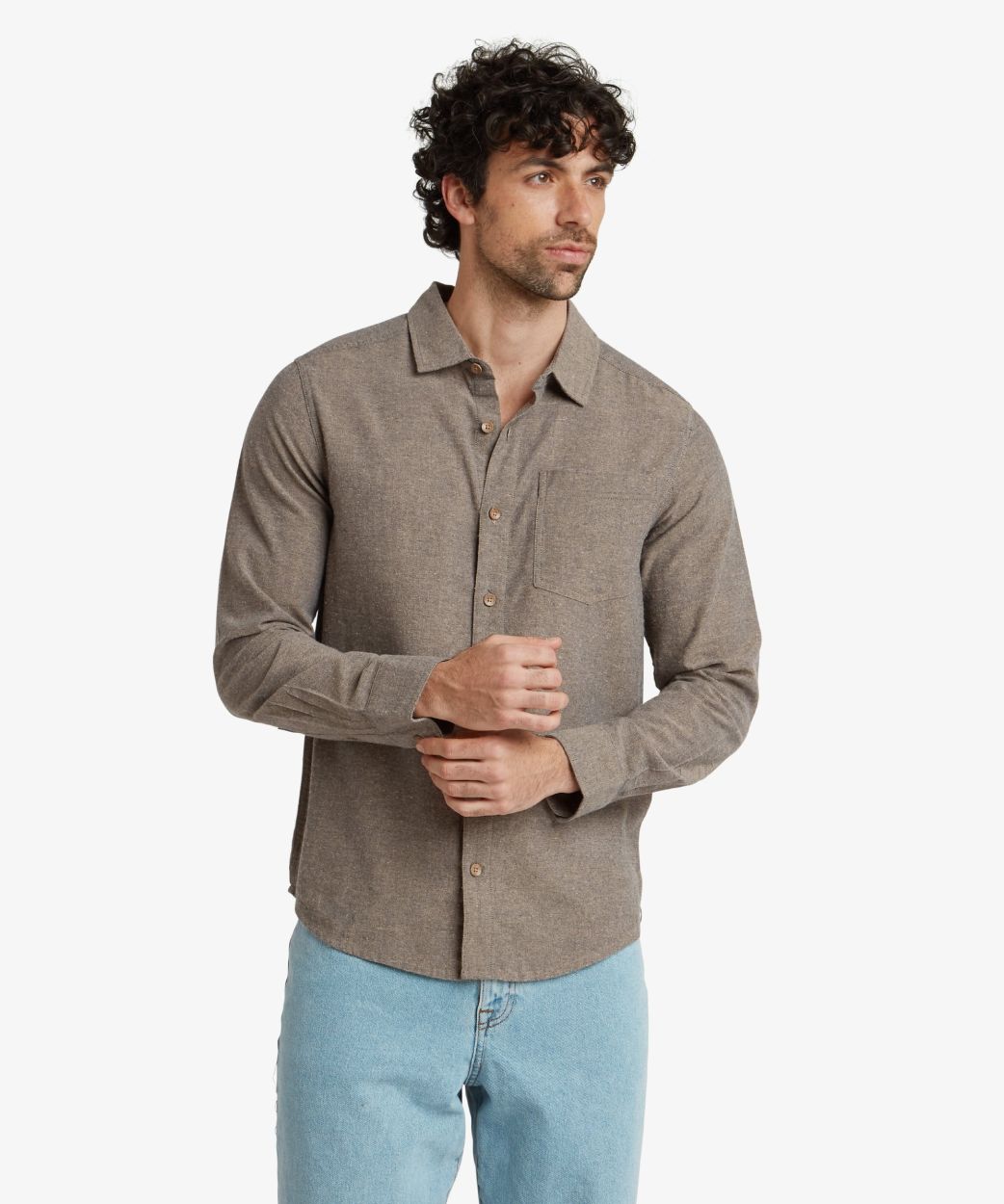 DAHA LS SHIRT, RATHEE BLUE