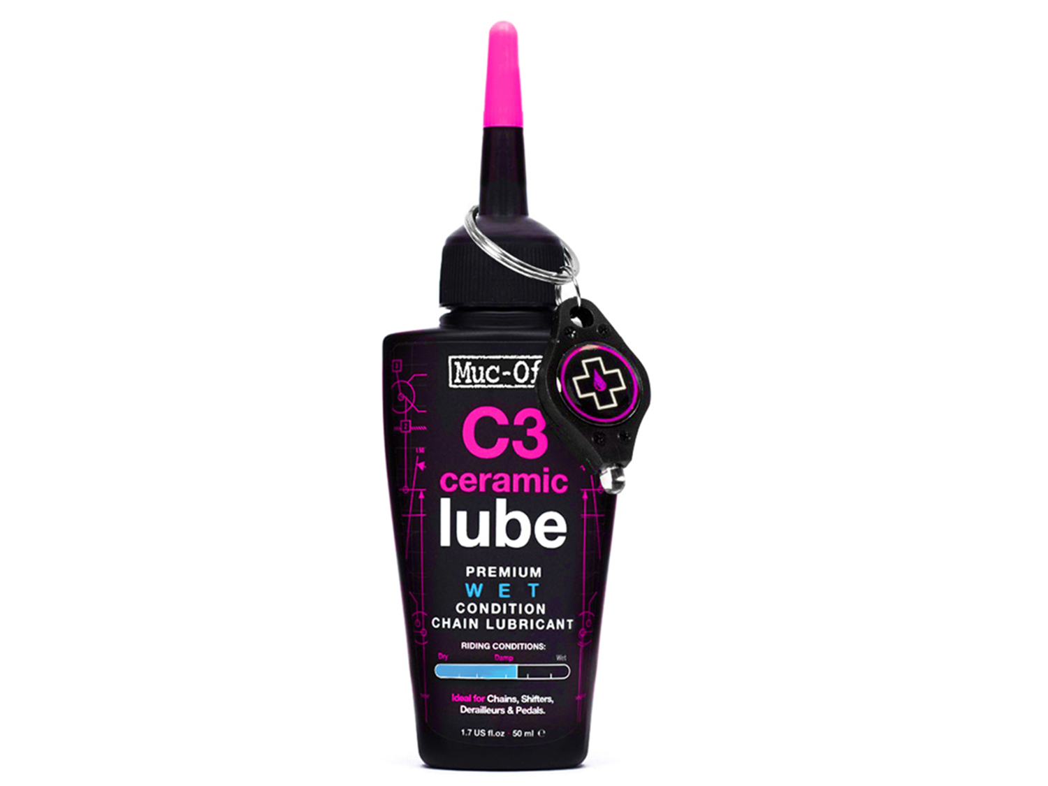 Muc Off C3 Wet Ceramic Lube 50ml (12), pink
