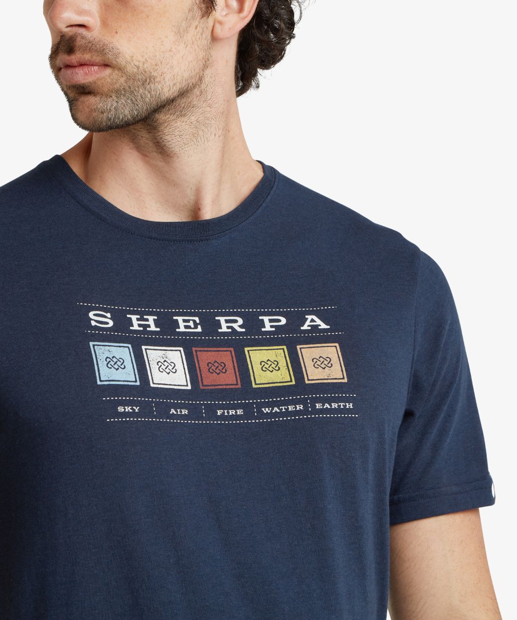 BALI ELEMENT TEE, RATHEE BLUE