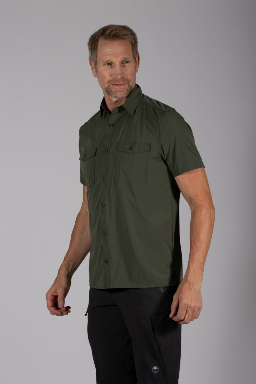 Herren Hemd Cordoba UV50 - SP, dark green