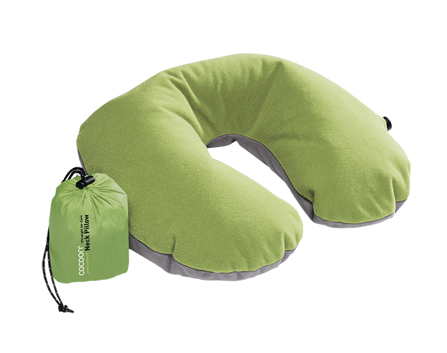 Cocoon U-Shaped Neck Pillow, wasabi/grey