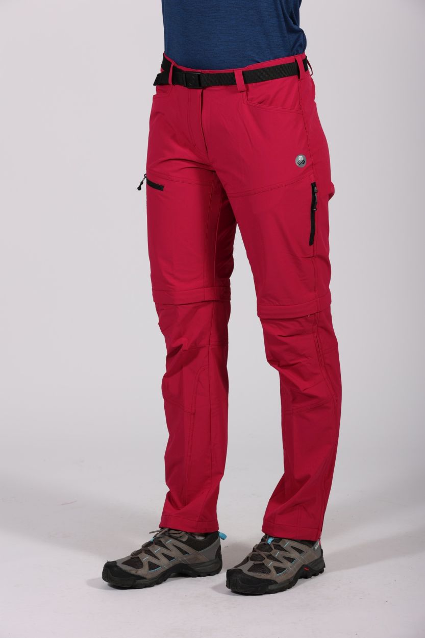 Damen Zip-Off Hose Oakville 2XT, rose violet