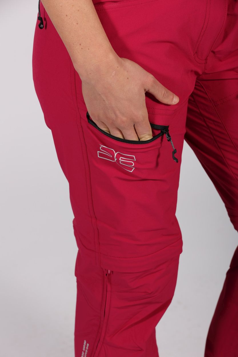 Damen Zip-Off Hose Oakville 2XT, rose violet